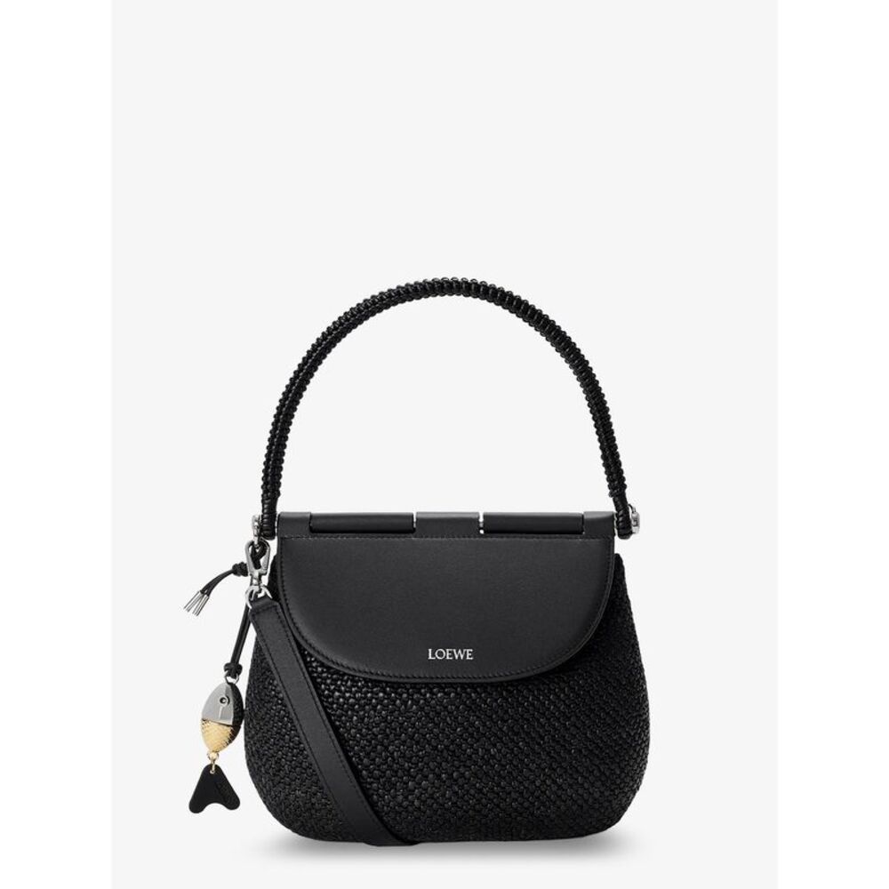 Loewe Women Paula's Ibiza -Pescador Raffia And Leather Handbag